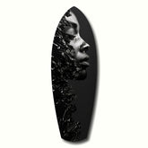 Graphite Glass Wall Art.